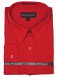 Daniel Ellissa 2112 65% Polyester 35% Cotton Boy s Dress Shirt - Solid Broadcloth - Red Supply