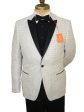 Tallia 19382 100% Polyester Microfiber Boy s Sport Coat - Dot - White on Sale