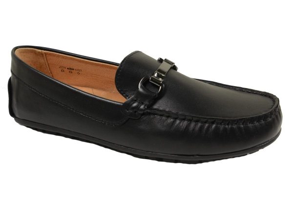 Umi 20010 Leather Boy s Shoe - Driving Bit Loafer - Black Supply