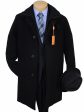 Tallia 17927 Boy s Outerwear - Melton Overcoat - Black Online Hot Sale