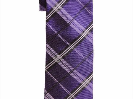 Boy s Tie 15337 Purple Charcoal Online Hot Sale