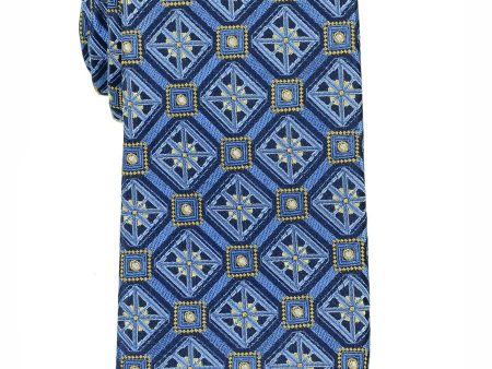 Boy s Tie 18150 Blue Gold Fashion