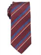 Heritage House 18163 100% Woven Silk Boy s Tie - Stripe - Red Blue Supply