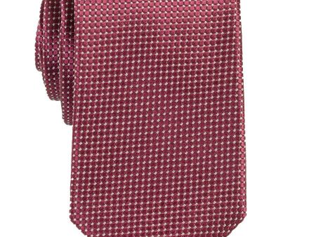 Heritage House 18145 100% Woven Silk Boy s Tie - Neat - Burgandy Hot on Sale