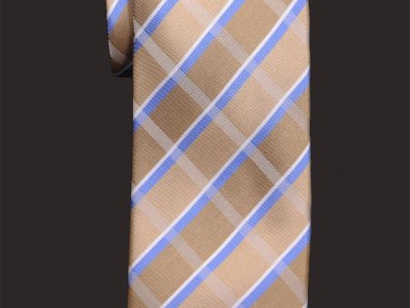 Boy s Tie 16039 Tan Blue Discount