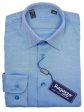 Ragazzo 9285 Boy s Dress Shirt - Tonal Diagonal Weave - French Blue on Sale