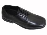 Kenneth Cole Reaction16964 Black Boy s Dress Shoes - Lace-Up - Moc Toe - Leather For Cheap