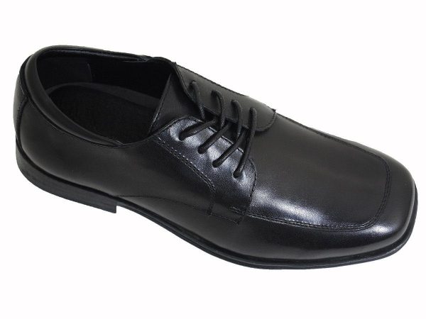 Kenneth Cole Reaction16964 Black Boy s Dress Shoes - Lace-Up - Moc Toe - Leather For Cheap