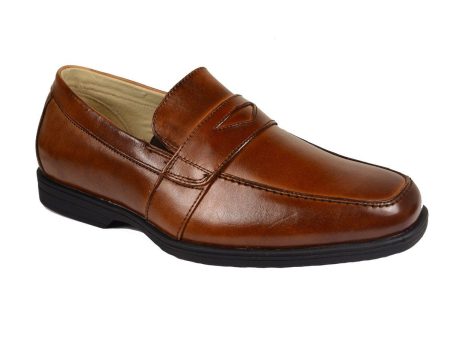 Florsheim 20158 Leather Boy s Dress Shoes - Penny Loafer - Cogn, Leather Lining Fashion