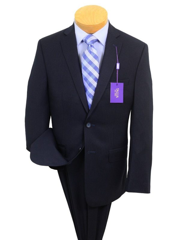 Tallia Purple 20257 71% Polyester   29% Rayon Boy s Suit - Stripe - Navy Online Sale