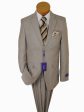 Tallia Purple 15848 80% Polyester 20% Rayon Boy s Suit - Sharkskin - Tan Supply