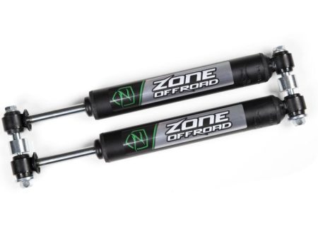 Zone Offroad 2013 Ram 3500 Dual Steering Stabilizer - Black Online now